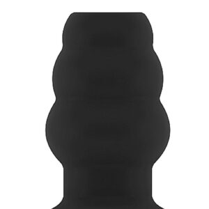 No.50 - Medium Hollow Tunnel Butt Plug - 4 Inch - Black