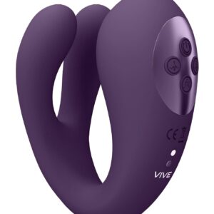 Yoko - Triple Action Vibrator Dual Prongs with Clitoral Pulse Wave