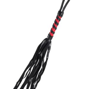 Anonymo flogger, PU leather, black, 45 cm