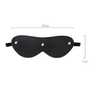 Anonymo mask, PU leather, black, 24 cm