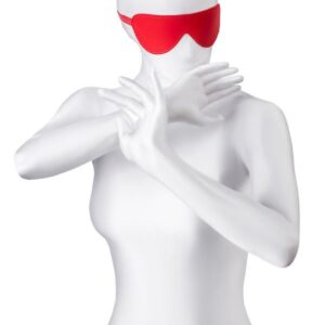 Anonymo mask, PU leather, red, 65 cm
