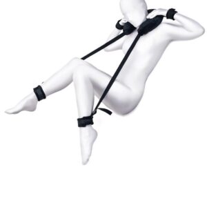 Anonymo fixing sling with pillow, velour, black, 127 cm