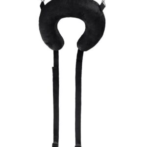 Anonymo fixing sling with pillow, velour, black, 127 cm