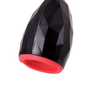 EROTIST Magma; Rechargeable masturbator with heating, Silicone, Black, 12 cm
