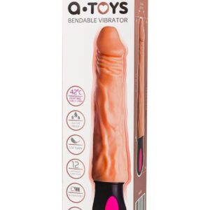 A-TOYS  Realistic Vibrator with heating, TPE, 12 Modes, bendable, recharble