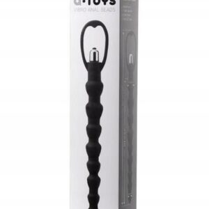 A-TOYS, Anal Vibration Chain, Silicone, Black, 32,7 cm