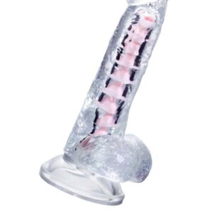 Flexible dildo A-Toys Paret, transparent, 18 cm
