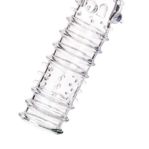 A-TOYS, Penis Sleeve, TPR, Transparent, 15.3 cm