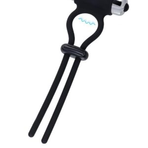 A-Toys Erection enhancing lasso Jat , black, silicone, 14cm