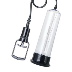 A-TOYS, Penis Pump, PVC, Transparent, 27.5 cm, 3 cock rings included