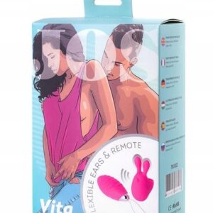 JOS VITA finger vibrating egg and vibrating attachment, silicone, pink, 8.5 and 8 cm