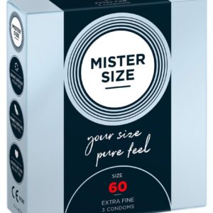 Mister Size 60mm pack of 3