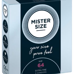 Mister Size 64mm pack of 3