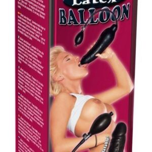 Inflatable latex dildo