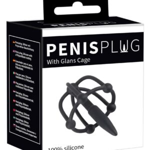 Penis Plug with Glans Cage