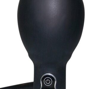 True Black Vibrating Butt Plug