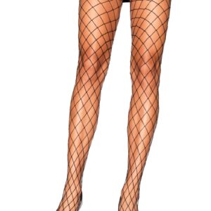 Diamond Fishnet Pantyhose Black