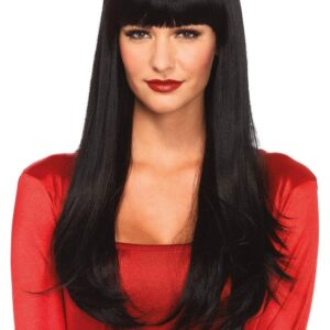 Bangin' long straight wig Black