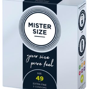 MISTER SIZE 49mm Condoms 3pcs Natural