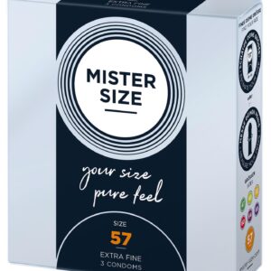 MISTER SIZE 57mm Condoms 3pcs Natural