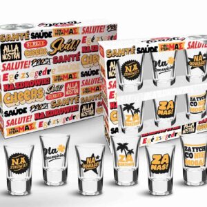 Shot On - Zestaw 6 Kieliszków - 35ml - Toasty