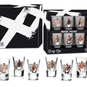 Sexi Sip - Zestaw 6 Kieliszków 35ml - Mężczyźni
