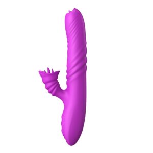 Wibrator-Angelia USB 3 functions of thrusting / 20 vibrations Purple