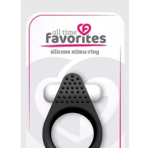 ALL TIME FAVORITES SILICONE STIMU-RING BLACK