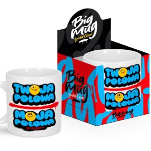 BIG MUG - Kubek 800ml - Twoja połowa, moja połowa