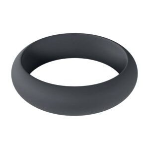 Wide O Silicone Cockring - XL - 50mm - Black
