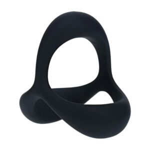Tri O Ergo Silicone Cockring - Black