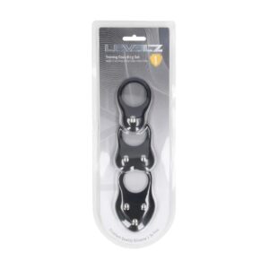 Silicone Training Cockring Set of 3 - S/M/L - Black