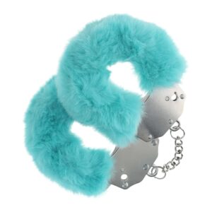 Heavy-duty Fluffy Handcuffs - Blue