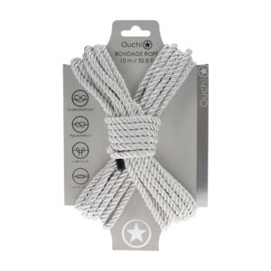 Polyester Bondage Rope - 32.8 ft / 10 m - Silver
