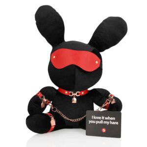 Rabbit Bondage - Velvet - Large - Black