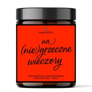 Świeca sojowa NA NIEGRZECZNE WIECZORY