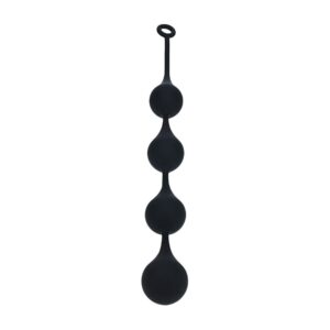 Silicone Waterdrop Anal Balls - XXL - 60mm - Black