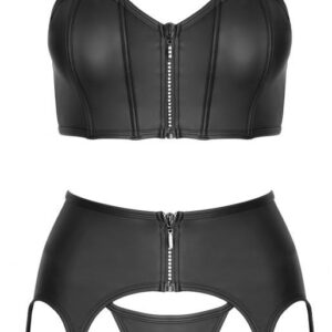 Top Set rhinestone zip L