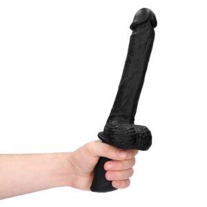 Hand Held Liquid Silicone Vibrating and Thrusting Sex Machine - Black