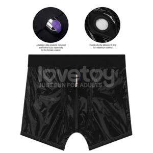 Chic Strap-On shorts (40 - 43 inch waist) Black
