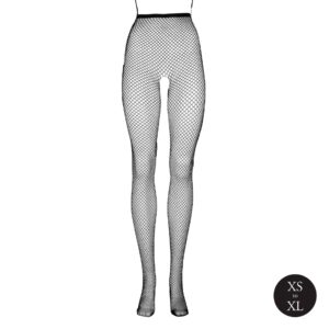 Panty with small fishnet structure.