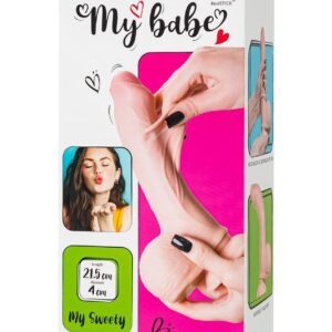 Dildo My babe by RealStick My Sweety, flesh,TPE, 21,5cm