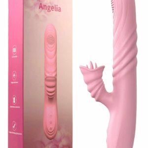 Wibrator-Angelia, USB 3 functions of thrusting / 20 vibrations Flesh